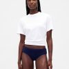 Pantaloni a vita bassa in cotone elasticizzato biologico Pantaloni a vita bassa in cotone elasticizzato biologico