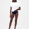 Pantaloni a vita bassa in cotone elasticizzato biologico Pantaloni a vita bassa in cotone elasticizzato biologico