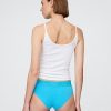 Pantaloni a vita bassa in cotone elasticizzato biologico con pizzo Pantaloni a vita bassa in cotone elasticizzato biologico con pizzo