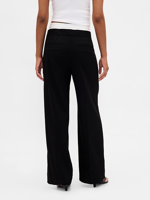 Pantaloni a vita media con doppia vita Pantaloni a vita media con doppia vita