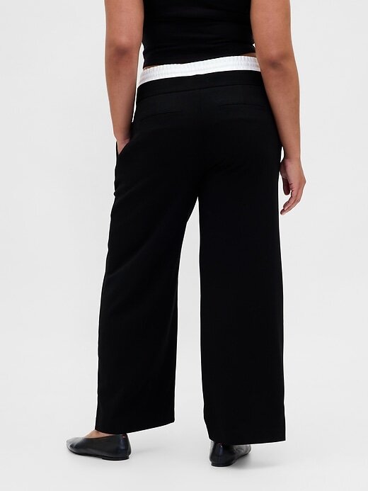 Pantaloni a vita media con doppia vita Pantaloni a vita media con doppia vita