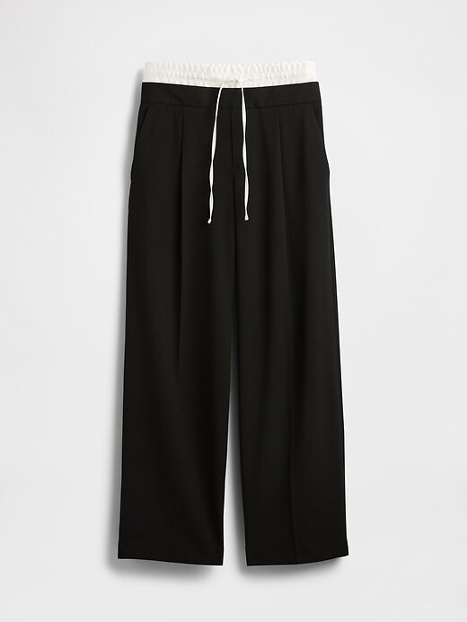 Pantaloni a vita media con doppia vita Pantaloni a vita media con doppia vita