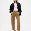 Pantaloni a vita media in twill Pantaloni a vita media in twill
