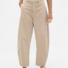 Pantaloni a vita media in twill Pantaloni a vita media in twill