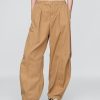 Pantaloni a vita media in twill Pantaloni a vita media in twill