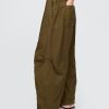 Pantaloni a vita media in twill Pantaloni a vita media in twill