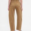 Pantaloni a vita media in twill Pantaloni a vita media in twill