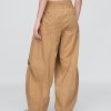 Pantaloni a vita media in twill Pantaloni a vita media in twill