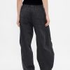 Pantaloni a vita media in twill Pantaloni a vita media in twill
