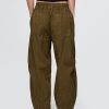 Pantaloni a vita media in twill Pantaloni a vita media in twill