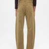 Pantaloni a vita media in twill Pantaloni a vita media in twill