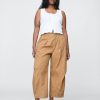 Pantaloni a vita media in twill Pantaloni a vita media in twill