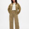 Pantaloni a vita media in twill Pantaloni a vita media in twill