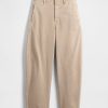 Pantaloni a vita media in twill Pantaloni a vita media in twill
