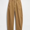 Pantaloni a vita media in twill Pantaloni a vita media in twill
