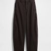 Pantaloni a vita media in twill Pantaloni a vita media in twill
