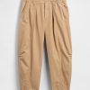 Pantaloni a vita media in twill Pantaloni a vita media in twill