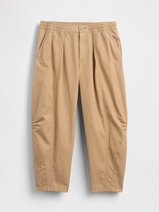 Pantaloni a vita media in twill Pantaloni a vita media in twill