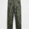 Pantaloni a vita media in twill Pantaloni a vita media in twill
