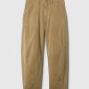 Pantaloni a vita media in twill Pantaloni a vita media in twill