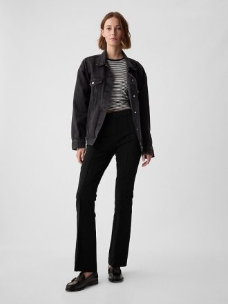 Pantaloni a zampa BiStretch a vita alta