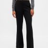 Pantaloni a zampa in twill a vita bassa Pantaloni a zampa in twill a vita bassa