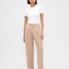 Pantaloni alla caviglia affusolati in twill spazzolato a vita alta 365 Pantaloni alla caviglia affusolati in twill spazzolato a vita alta 365