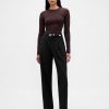 Pantaloni alla caviglia affusolati in twill spazzolato a vita alta 365 Pantaloni alla caviglia affusolati in twill spazzolato a vita alta 365