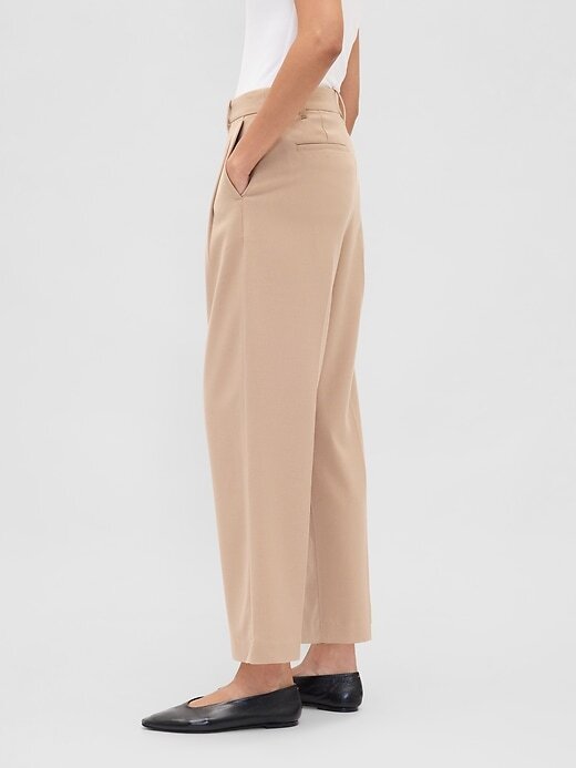 Pantaloni alla caviglia affusolati in twill spazzolato a vita alta 365 Pantaloni alla caviglia affusolati in twill spazzolato a vita alta 365