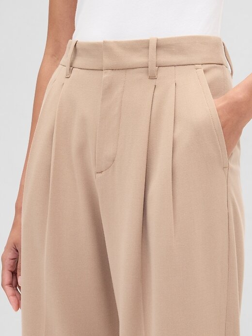 Pantaloni alla caviglia affusolati in twill spazzolato a vita alta 365 Pantaloni alla caviglia affusolati in twill spazzolato a vita alta 365