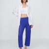 Pantaloni alla caviglia all’uncinetto in 100% cotone Pantaloni alla caviglia all’uncinetto in 100% cotone