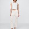 Pantaloni alla caviglia all’uncinetto in 100% cotone Pantaloni alla caviglia all’uncinetto in 100% cotone