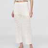 Pantaloni alla caviglia all’uncinetto in 100% cotone Pantaloni alla caviglia all’uncinetto in 100% cotone