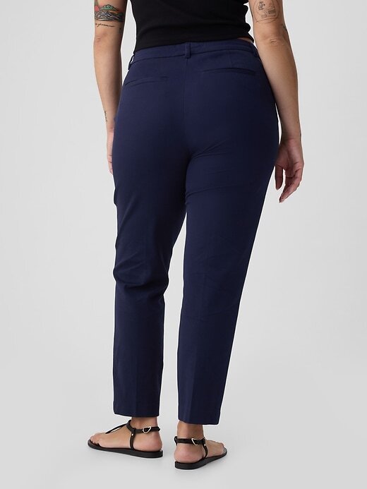 Pantaloni alla caviglia slim BiStretch a vita media Pantaloni alla caviglia slim BiStretch a vita media