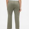 Pantaloni cachi dritti a vita media Pantaloni cachi dritti a vita media