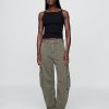 Pantaloni cargo a vita media Pantaloni cargo a vita media