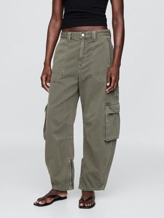 Pantaloni cargo a vita media
