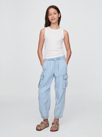 Pantaloni cargo in denim per bambini