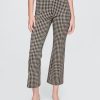 Pantaloni crop a vita alta in maglia doppia Pantaloni crop a vita alta in maglia doppia