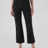 Pantaloni crop a vita alta in maglia doppia Pantaloni crop a vita alta in maglia doppia