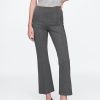 Pantaloni crop a vita alta in maglia doppia Pantaloni crop a vita alta in maglia doppia