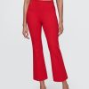 Pantaloni crop a vita alta in maglia doppia Pantaloni crop a vita alta in maglia doppia