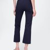 Pantaloni crop a vita alta in maglia doppia Pantaloni crop a vita alta in maglia doppia