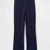 Pantaloni crop a vita alta in maglia doppia Pantaloni crop a vita alta in maglia doppia
