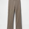 Pantaloni crop a vita alta in maglia doppia Pantaloni crop a vita alta in maglia doppia