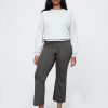 Pantaloni crop a vita alta in maglia doppia Pantaloni crop a vita alta in maglia doppia