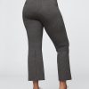 Pantaloni crop a vita alta in maglia doppia Pantaloni crop a vita alta in maglia doppia