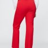 Pantaloni crop a vita alta in maglia doppia Pantaloni crop a vita alta in maglia doppia