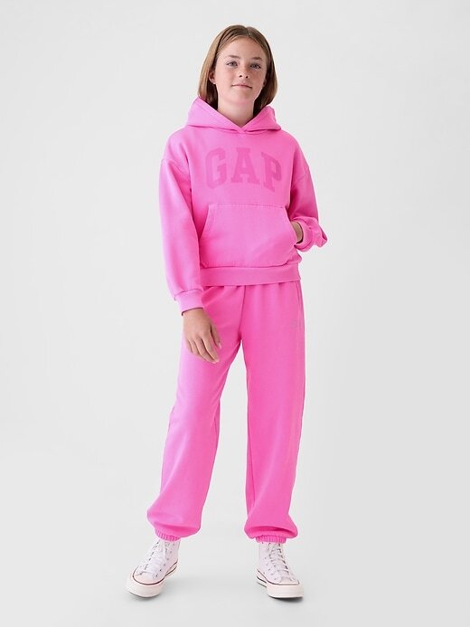 Pantaloni da jogging con logo morbido vintage per bambini Pantaloni da jogging con logo morbido vintage per bambini