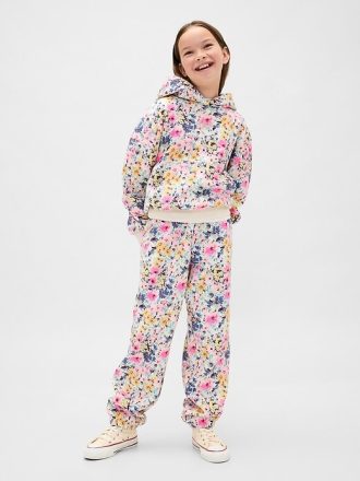 Pantaloni da jogging floreali rilassati VintageSoft per bambini